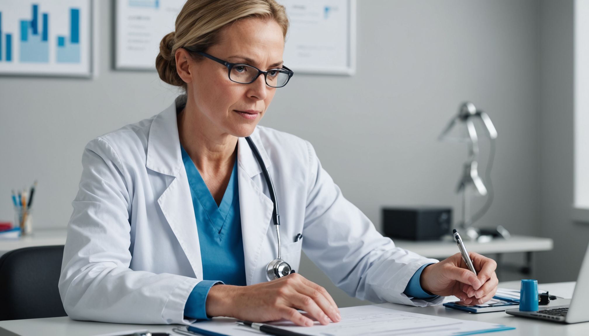 Illustration of a doctor reviewing evidence about sexual performance boosters with a couple, emphasizing safety and informed choices